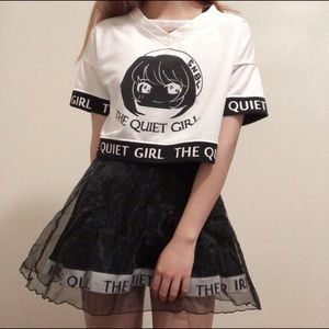 Crop Top and Skirt Two Piece Set